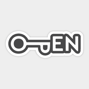 open key logo Sticker